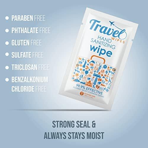 Hand Sanitizing Travel Wipes – 30ct Individually Wrapped | Fragrance-Free, Moisturizing, 70% Isopropyl Alcohol Wipes | Travel, Home, Office, Daily Use - görsel 7