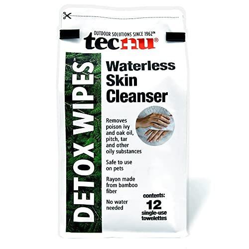 Tecnu Detox Wipes, Poison Ivy Wipes, Large Individual Towelettes Remove Rash-Causing Oil from Skin, Waterless, Also for Oak and Sumac, Camping Essentials, 12 Count - görsel 2