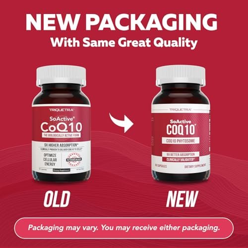SoActive CoQ10® 250 mg: CoQ10 Phytosome with up to 9X Higher Absorption - Proven Cellular Delivery - Supports Cellular Energy Production (60 Capsules) - görsel 1