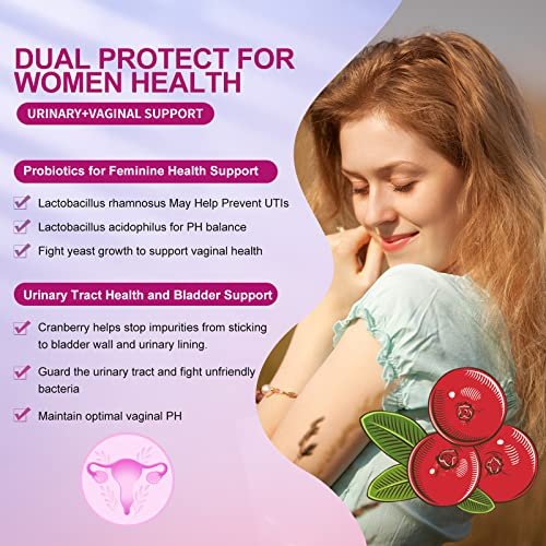 OMOGS Women's Probiotic, with Cranberry Extract, Organic Prebiotics & Vitamin C, 90 Billion CFUs,18 Strains, Help for Boost Immune, Digestive, Gut Health & Women's Health, Gluten & Soy Free,90 Tablets - görsel 13
