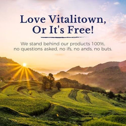 Vitalitown Moringa Capsules, Pure Moringa Oleifera Leaves, No Sticks, No Caffeine, Energy, Immune, 90 Capsules