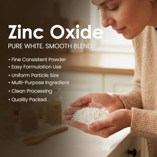 MB Herbals Zinc Oxide Powder 8 oz | Uncoated & Non-Nano | For DIY Sunscreen Lotion & Cream - görsel 15