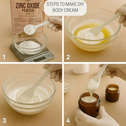 MB Herbals Zinc Oxide Powder 8 oz | Uncoated & Non-Nano | For DIY Sunscreen Lotion & Cream