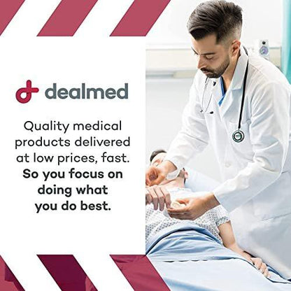 Dealmed Povidone Iodine 10% Swabsticks - Individually Sealed Packets Perfect for Wound Care and Portable First Aid Kits, 50/Box (Pack of 2)