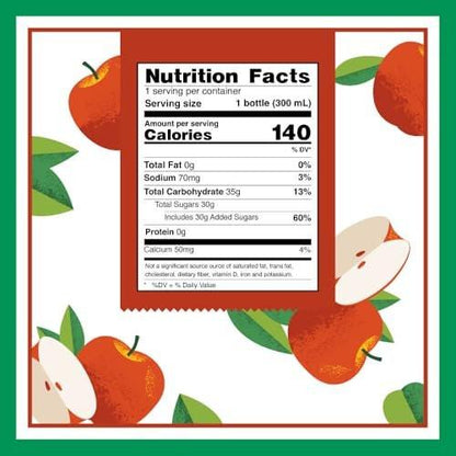 Sappe Aloe Vera Juice Apple Flavored with Bigger Chunks Pure Aloe Pulp (6 Packs) - Plant Based Juice for Hydration, Healthy for Adults and Kids