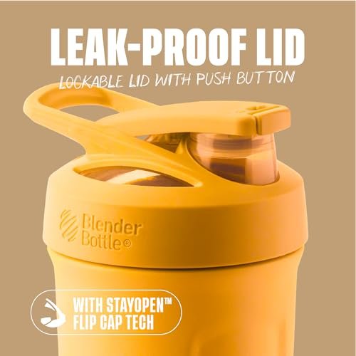 BlenderBottle Sport Insulated Stainless Steel Shaker Bottle with Wire Whisk, 24-Ounce, Mango – Protein Shakes & Hydration for Athletes & Fitness Enthusiasts, Easy Mixing, Keeps Drinks Cold, Lockable Lid - görsel 4