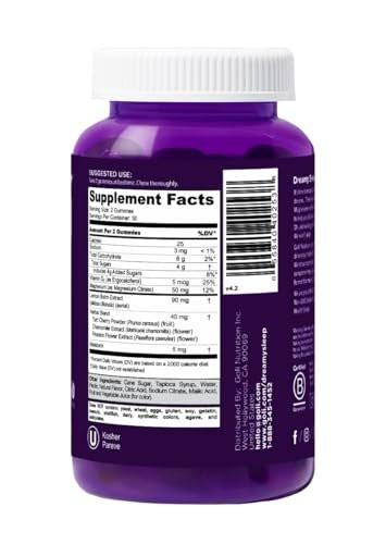 Goli Dreamy Sleep Gummy - 60 Count - Melatonin, Vitamin D, Magnesium, and Lemon Balm Extract - Gelatin-Free, Gluten-Free, Vegan & Non-GMO - görsel 1