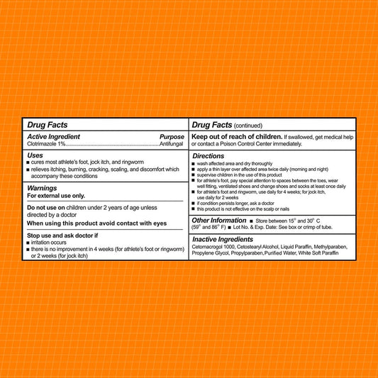 CareAll Clotrimazole Antifungal Cream 1% USP 1.0 oz. (6 Pack) – Cures Most Athlete’s Foot, Jock Itch and Ringworm, Soothes and Relieves Itching, Burning and Cracking