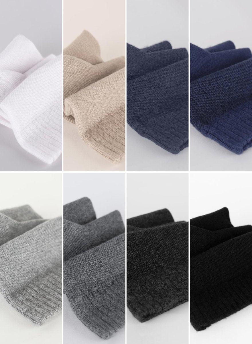 Hugh Ugoli Men's Cotton Diabetic Ankle Socks, Wide, Thin, Loose Fit and Stretchy, Seamless Toe & Non Binding Top, 4 Pairs, Light Grey, Shoe Size: 8-11 - görsel 14