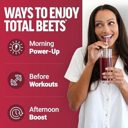 Force Factor Total Beets Delicious Superfood Powder with Nitrates to Support Healthy Blood Pressure, Circulation, Blood Flow, Nitric Oxide, Energy, Stamina & Cardiovascular Heart Health, 30 Servings