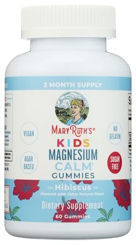 Kids Magnesium Citrate Gummies by MaryRuth's | 2 Month Supply | Sugar Free | Calm Magnesium Gummies for Kids 2+ | Bone Health | Calcium Absorption | Essential Mineral | Vegan | 60 Count - görsel 1