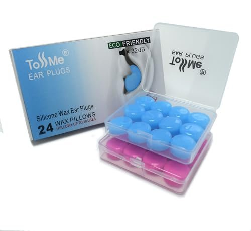 Ear Plugs for Sleeping - Noise Reducing Earplugs - Soft Silicone for Concerts, Swimming, Shooting, Snoring, Airplane, Musicians - 32dB Sound Blocking Ear Protection (24 Pillows) - görsel 9