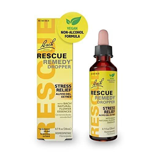 RESCUE Bach Remedy Dropper 20mL, Natural Stress Relief, Homeopathic Flower Essence, Vegan, Gluten & Sugar-Free, Non-Habit Forming (Non-Alcohol Formula) - görsel 4