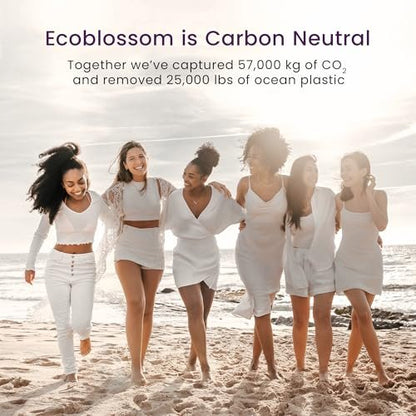Ecoblossom Reusable Menstrual Disc - Soft Medical-Grade Silicone Period Cup - Black (Regular)