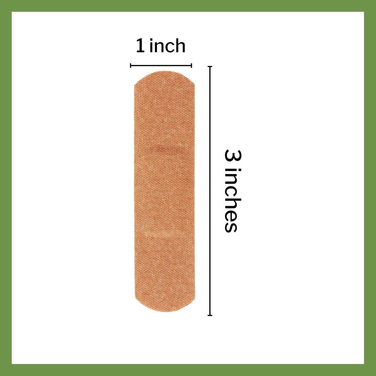 McKesson Adhesive Bandages, Sterile, Fabric Strip, 1 in x 3 in, 100 Count, 4 Packs, 400 Total - görsel 10