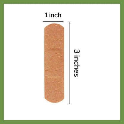 McKesson Adhesive Bandages, Sterile, Fabric Strip, 1 in x 3 in, 100 Count, 4 Packs, 400 Total