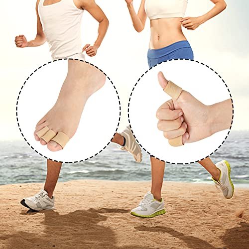 Toe Sleeve Protectors Toe Cushion Tube Soft Gel Corn Pads Protectors, 42PCS Toe Spacers for Bunion, Hammer Toe, Cushions Corns, Blisters, Calluses on Toes, Fingers, Feet, YEAJOIN (5 Size) - görsel 4