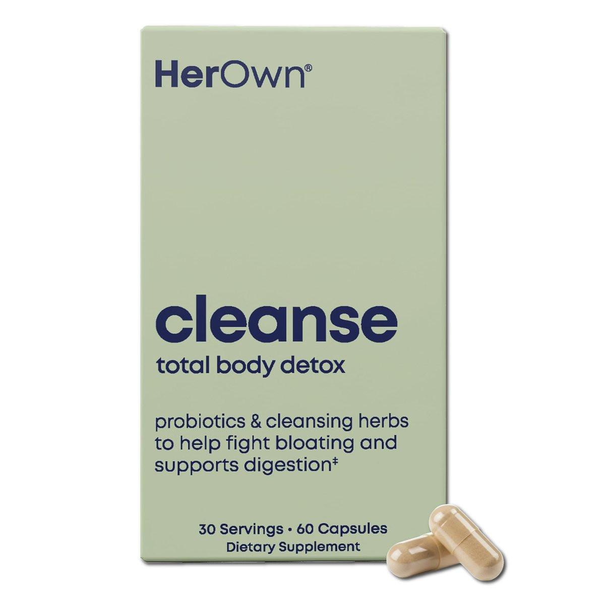 her own Cleanse, Gentle Detox, Supports Healthy Gut, Ocean Algae Cleanse, Prebiotic/Probiotic Blend, Cleansing Herbal Blend, Gluten and Soy Free, Vegan, 60 Capsules, 30 Servings, Multicolor - görsel 7