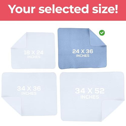 Utopia Bedding Washable Underpads 24" x 36" – Reusable and Washable: Unlike disposable pads, these are reusable – Image 3
