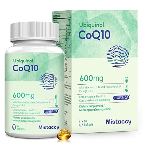 CoQ10 600mg Softgels | High Absorption CoQ10 Ubiquinol Supplement | Reduced Form Enhanced with Vitamin E & Omega 3 6 9 | Antioxidant Powerhouse Good for Health | 60 Softgels - görsel 9