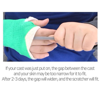 Cast Scratcher and Cleaner/Sanitizer - Itching Relief & Cleansing for Cast Covered Arms and Legs (17 Inch, Pack of 2)