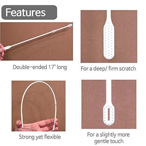 Cast Scratcher and Cleaner/Sanitizer - Itching Relief & Cleansing for Cast Covered Arms and Legs (17 Inch, Pack of 2) - görsel 6
