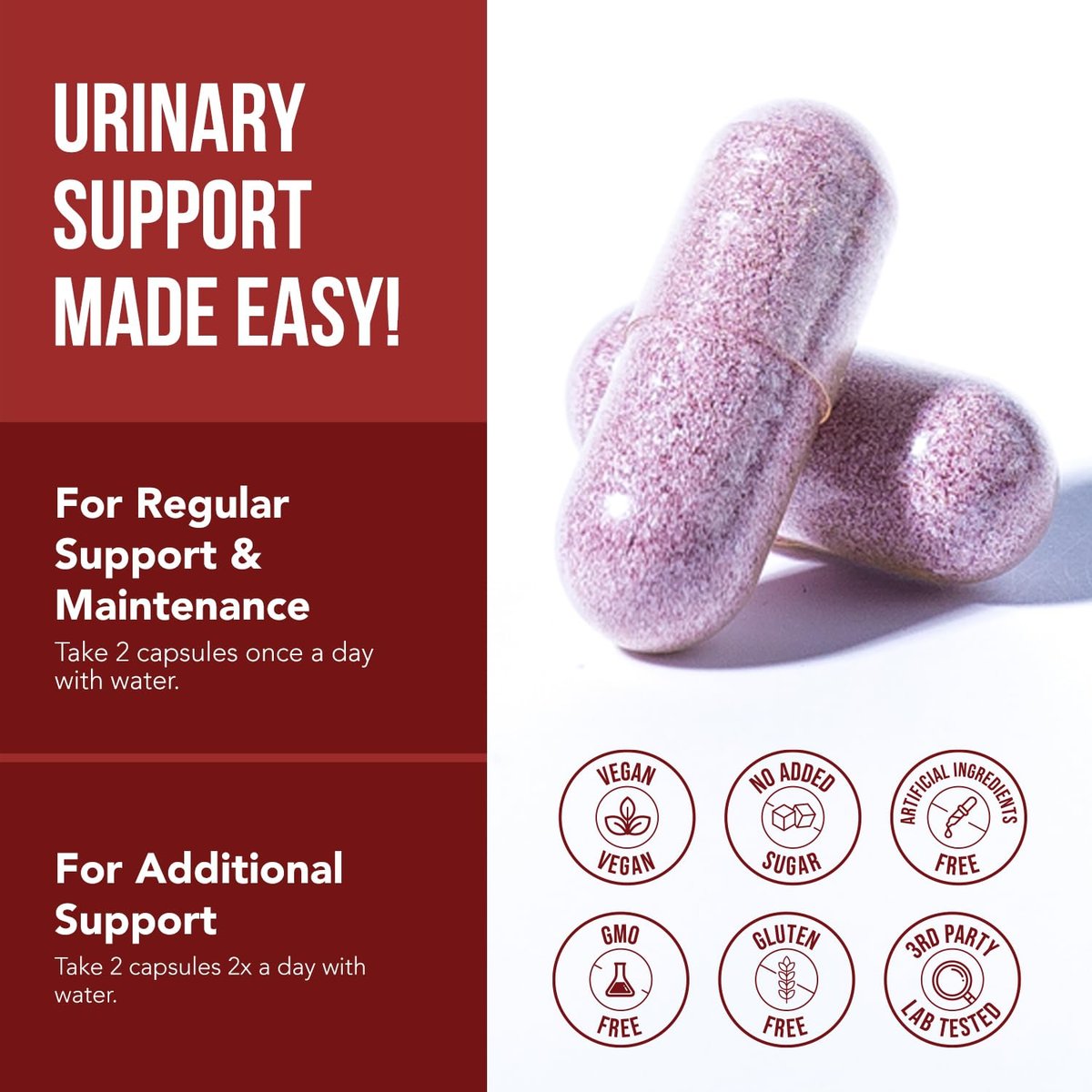 CranEaze®: Cranberry Juice Extract Plus D-Mannose – 36 mg PAC, 100% Soluble PAC - Supports Urinary Tract Health – Most Effective Cranberry Pills for Women, UTI Cranberry Supplement - 60 Capsules - görsel 16