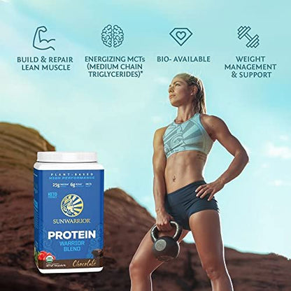 Organic Plant Based Protein Powder | Vegan Organic Protein Powder Vanilla Flavored with BCAA Amino Acids & Hemp Seed Pea Blend | Non-GMO Soy Dairy Filler & Gluten Free (Vanilla, 17 Servings)
