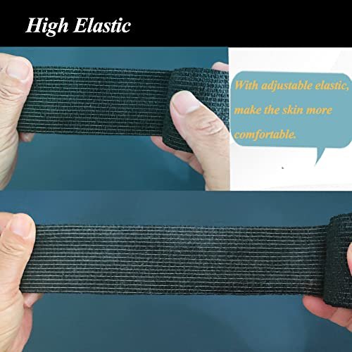 CIYAGPOOU Self Adhesive Bandage Wrap, 2 Inch 15 Pack Elastic Flexible Cohesive Bandages Sports Tape, Vet Wrap Breathable Flexible 5 Yards Grip Machine Self Adhering - görsel 11