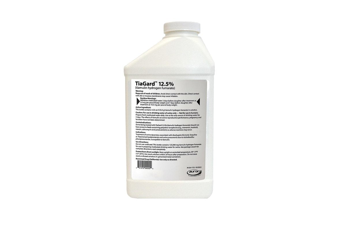 Aurora TiaGard 12.5% Liquid Concentrate, Generic for Denagard, 1L - görsel 1