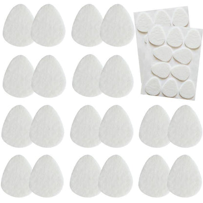 20 Pack Metatarsal Pads for Women and Men, Felt Ball of Foot Cushion, Adhesive Forefoot Pads Forefoot Cushion Pads, Foot Pads for Forefoot and Sole Support, Metatarsalgia Mortons Neuroma White
