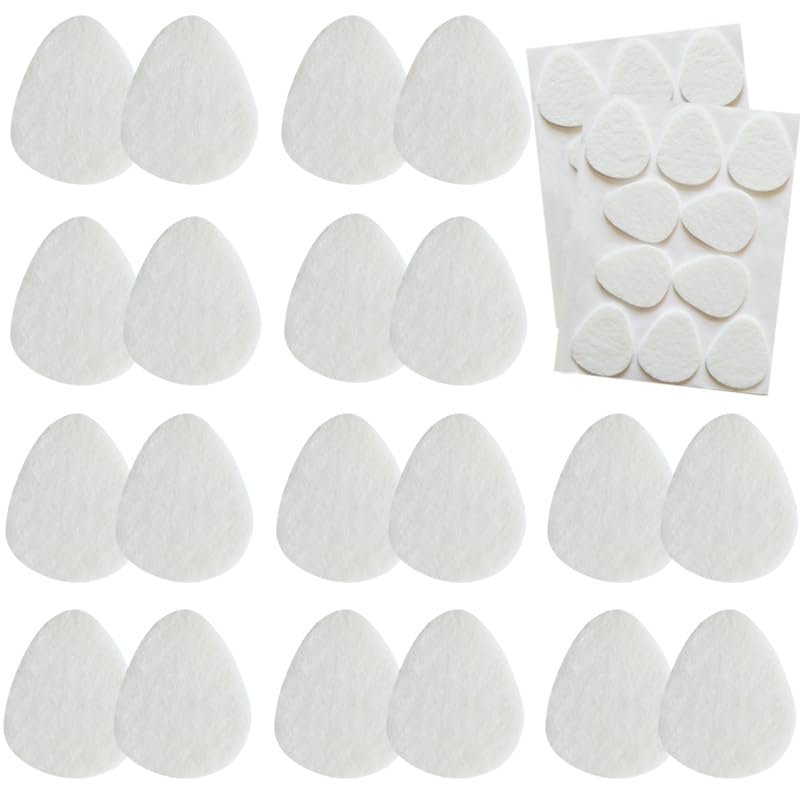 20 Pack Metatarsal Pads for Women and Men, Felt Ball of Foot Cushion, Adhesive Forefoot Pads Forefoot Cushion Pads, Foot Pads for Forefoot and Sole Support, Metatarsalgia Mortons Neuroma White - görsel 1
