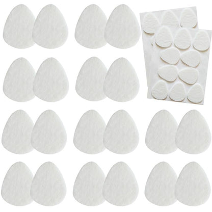 20 Pack Metatarsal Pads for Women and Men, Felt Ball of Foot Cushion, Adhesive Forefoot Pads Forefoot Cushion Pads, Foot Pads for Forefoot and Sole Support, Metatarsalgia Mortons Neuroma White