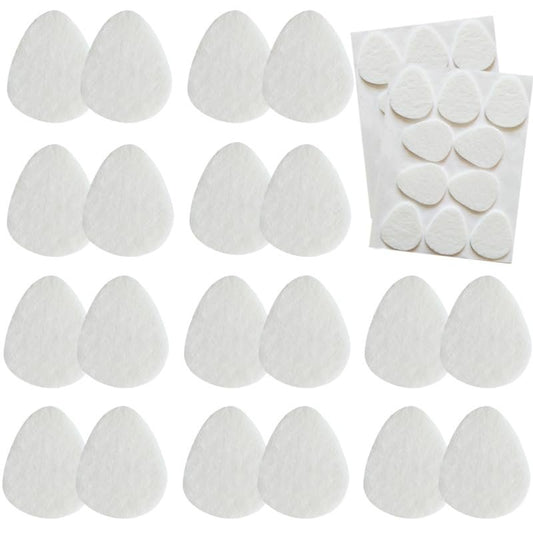 20 Pack Metatarsal Pads for Women and Men, Felt Ball of Foot Cushion, Adhesive Forefoot Pads Forefoot Cushion Pads, Foot Pads for Forefoot and Sole Support, Metatarsalgia Mortons Neuroma White