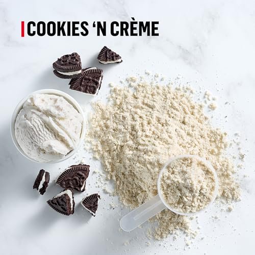 Muscle Milk Genuine Protein Powder, Cookies 'N Crème, 1.93 Pounds, 13 Servings, 32g Protein, 3g Sugar, Calcium, Vitamins A, C & D, NSF Certified for Sport, Energizing Snack, Packaging May Vary - görsel 2