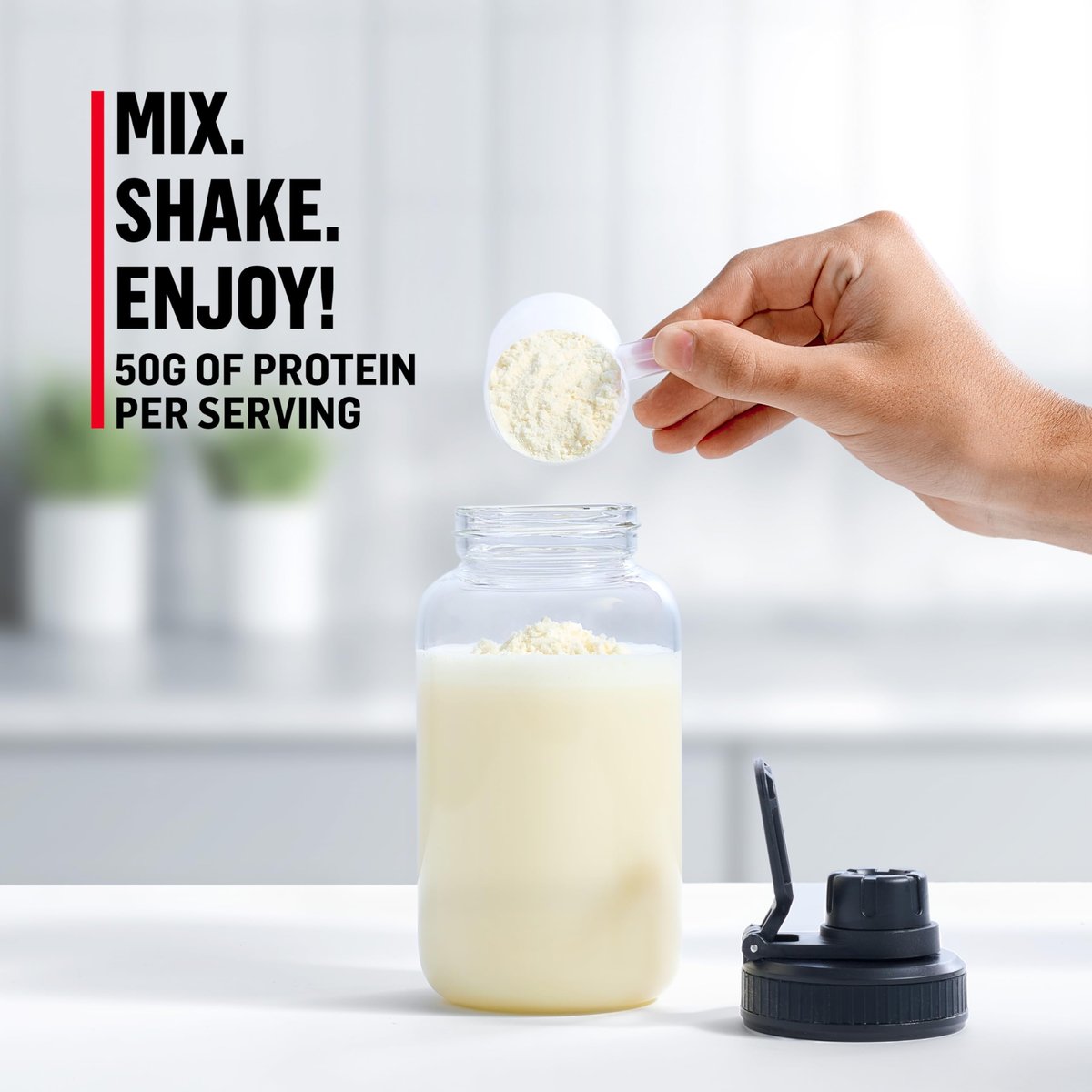Muscle Milk Pro Series Protein Powder Supplement, Intense Vanilla, 2 Pound, 11 Servings, 50g Protein, 3g Sugar, 20 Vitamins & Minerals, NSF Certified for Sport, Workout Recovery - görsel 3