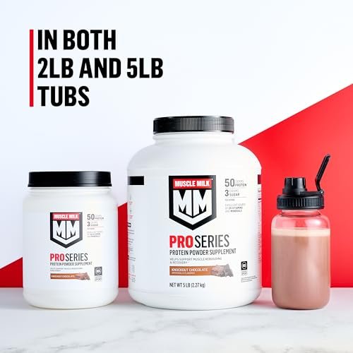 Muscle Milk Pro Series Protein Powder Supplement, Slammin' Strawberry, 2 Pound, 11 Servings, 50g Protein, 3g Sugar, 20 Vitamins & Minerals, NSF Certified for Sport - görsel 3
