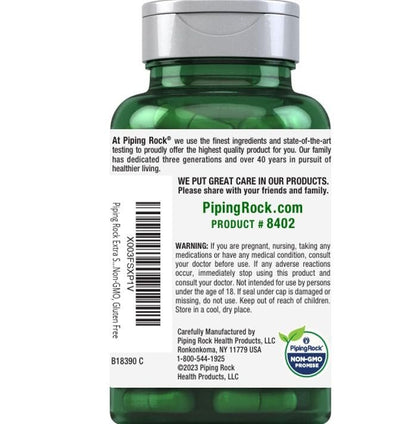 Piping Rock Pygeum Supplement | 200 Capsules | Extra Strength | for Men and Women | Pygeum Africanum Bark Extract | Non-GMO, Gluten Free