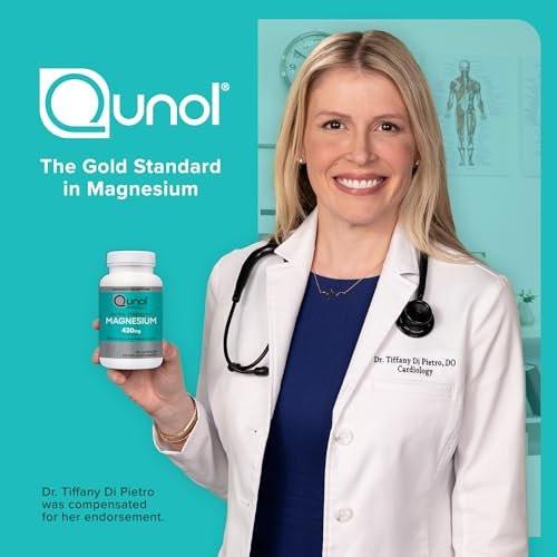 Qunol Magnesium Capsules 420mg, High Absorption Magnesium Supplement, Extra Strength, Bone and Muscle Health Supplement, 120 Count - görsel 9