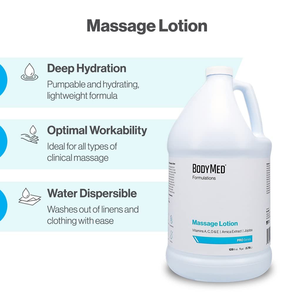 BodyMed Formulations Massage Lotion, 8 oz. – Fragrance-Free, All-Natural Lotion for Massage Therapy – Leaping Bunny Certified – with Arnica Extract & Jojoba – Non-Staining, & Paraben Free - görsel 11