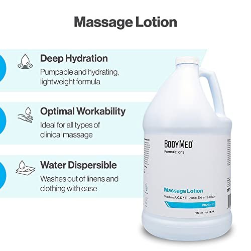 BodyMed Formulations Massage Lotion, 8 oz. – Fragrance-Free, All-Natural Lotion for Massage Therapy – Leaping Bunny Certified – with Arnica Extract & Jojoba – Non-Staining, & Paraben Free - görsel 12