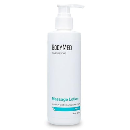 BodyMed Formulations Massage Lotion, 8 oz. – Fragrance-Free, All-Natural Lotion for Massage Therapy – Leaping Bunny Certified – with Arnica Extract & Jojoba – Non-Staining, & Paraben Free