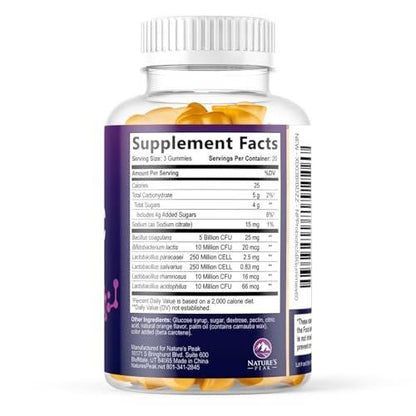 Probiotic Gummies - 6 Premium Probiotic Strains - Daily Gut Health Pro Biotic Gummy Supplement for Women, Men & Teens, Natural Digestive Health Support, “Good” Gut & Immune Support - 120 Gummies