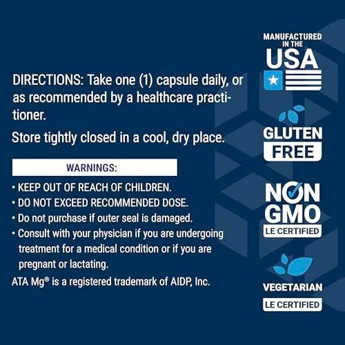 Life Extension Calm-Mag, Magnesium Acetyl taurinate, Daily Stress Management Formula, Supports Calmness and Relaxation, Gluten-Free, Non-GMO, Vegetarian, 30 Capsules - görsel 11