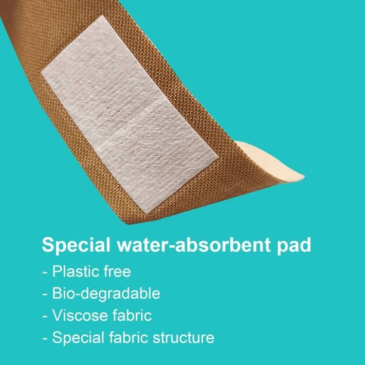 Nepia Hypoallergenic Bamboo Fabric Assorted Shapes Bandages | PFAS Free & Latex Free | Eco-Friendly Compostable Bandaids for Sensitive Skin & Scrapes | Flexible Fabric Family Pack (100 Count) - görsel 17