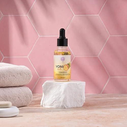 Magic V Yoni Oil for Women – Organic Feminine Care Vaginal Moisturizer, pH Balance & Odor Control, Soothes Ingrown Hair & Razor Bumps - Peach Scent