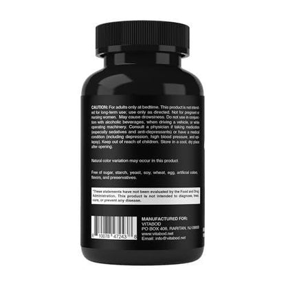 Vitabod Melatonin 20 mg - 240 Fast Dissolve Tablets - Drug Free - Natural Berry Flavor - Vegetarian, Non-GMO, Gluten Free 240 Count (Pack of 2)