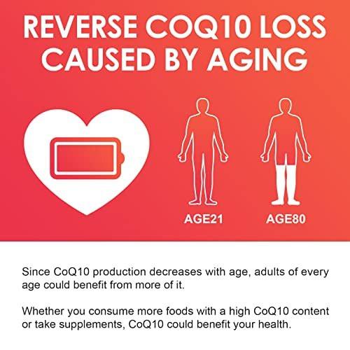 NATURE TARGET CoQ10-100mg-Softgels with 10mg PQQ - High Absorption Coenzyme-Q10 with Organic-Olive-Oil - Antioxidant for Heart & Brain Health, Cellular-Energy-Production, 120 Servings - görsel 5