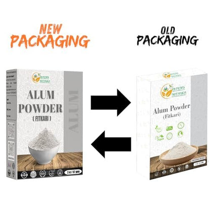 Herbs Botanica Alum Powder, Potassium Alum Fitkari Granulated Powder, Natural and Pure, 2 oz – No Additives, Multi-Use Baking & Household Essential Pure