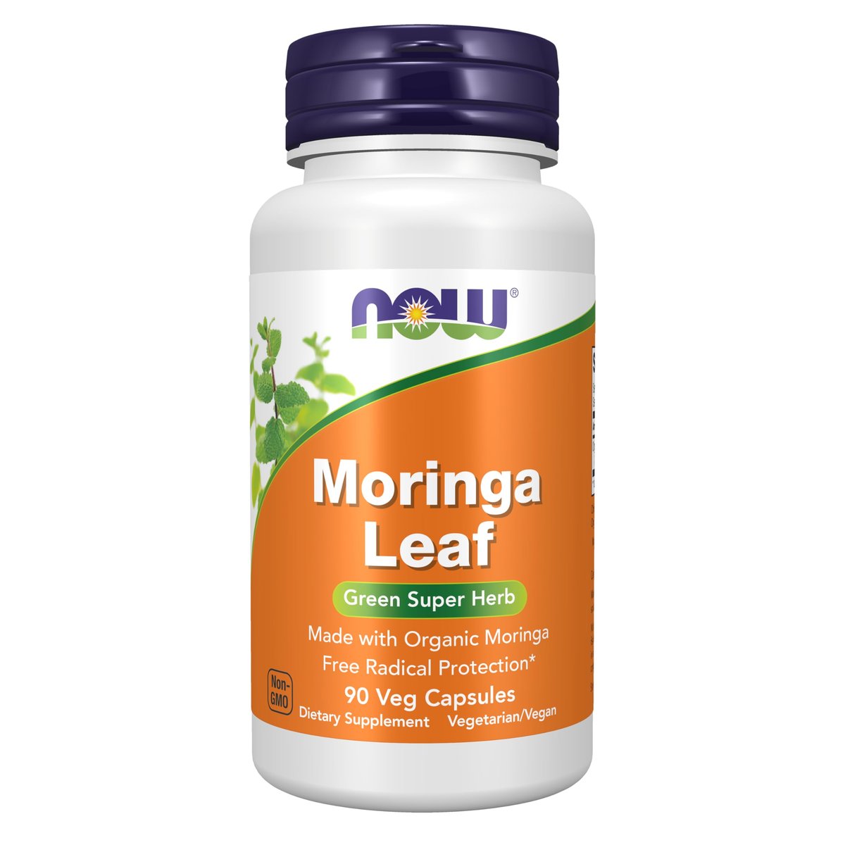 NOW Supplements, Moringa Leaf, Green Super Herb, Made with Organic Moringa, Free Radical Protection*, 90 Veg Capsules - görsel 2